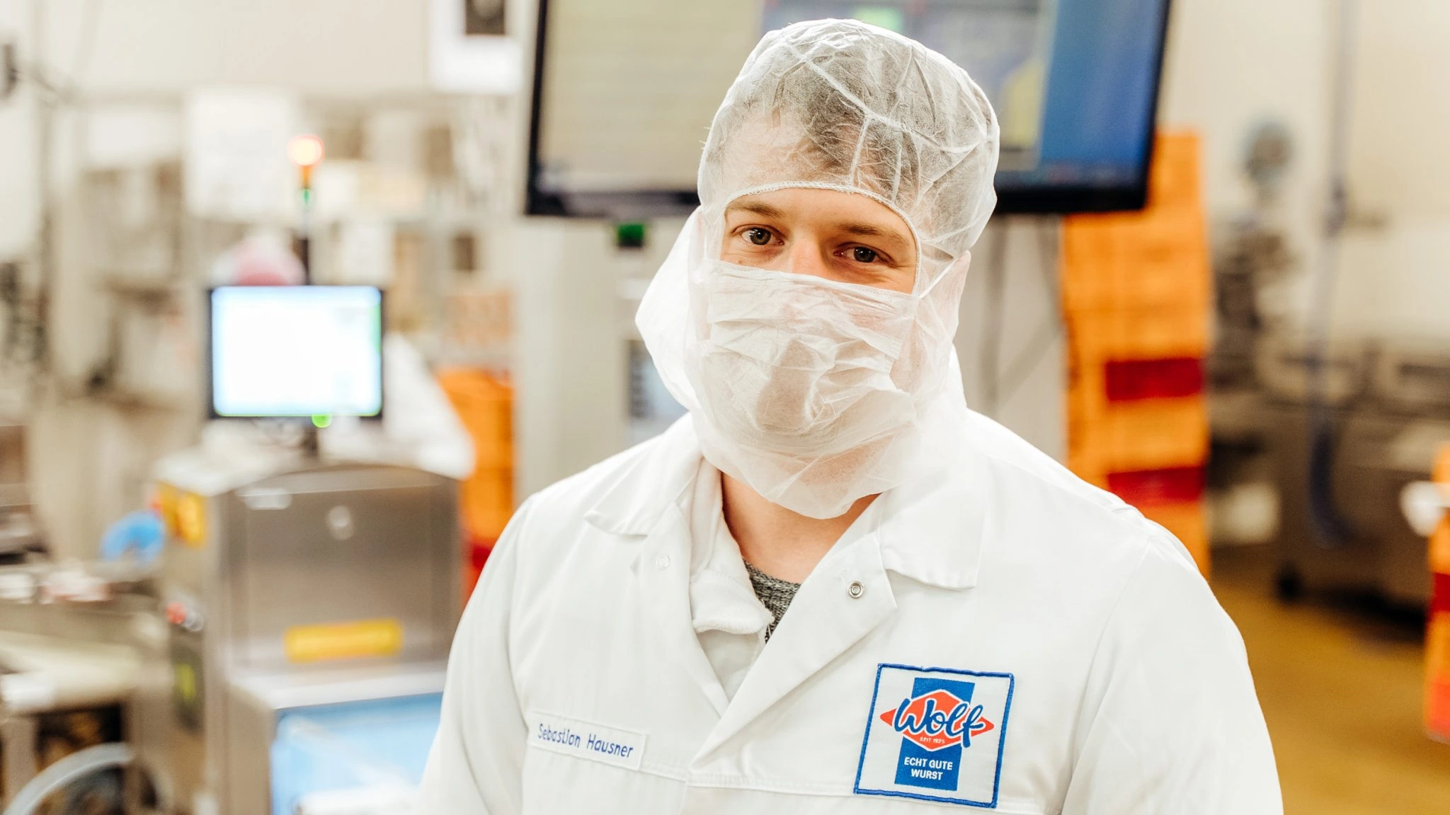 Meat products being inspected by Mekitec X-ray system